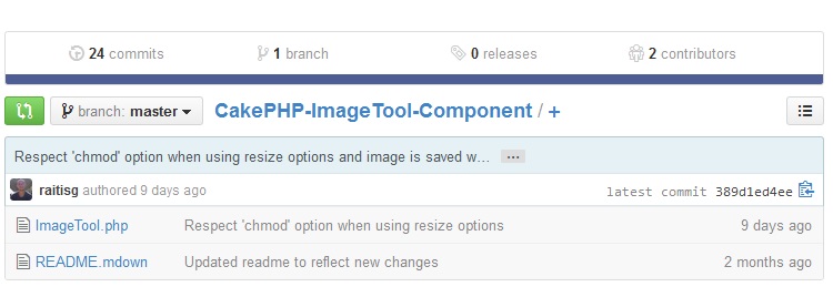 CakePHP ImageTool Component